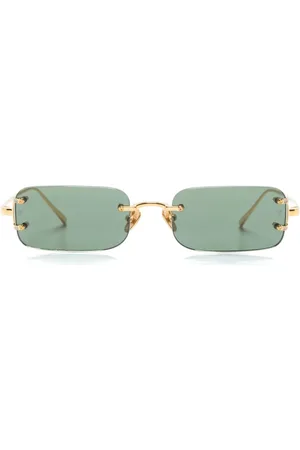 Linda Farrow Lunettes de soleil Taylor à monture rectangulaire