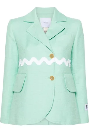 Patou Blazer en tweed à simple boutonnage