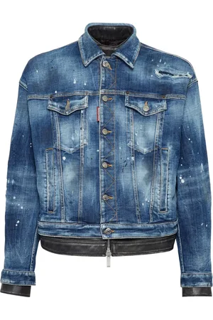 Dsquared2 Veste en jean à design superposé