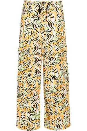 Marni Pantalon droit à imprimé animalier