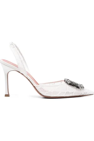 Amina Muaddi Escarpins Camelia 90 mm à bride arrière