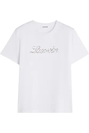 Lanvin T-shirt à logo brodé de sequins