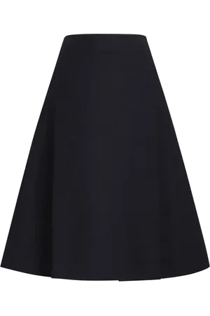Marni Jupe mi-longue en coton à coupe évasée