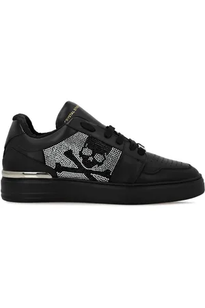 Philipp Plein Baskets Crystal en cuir