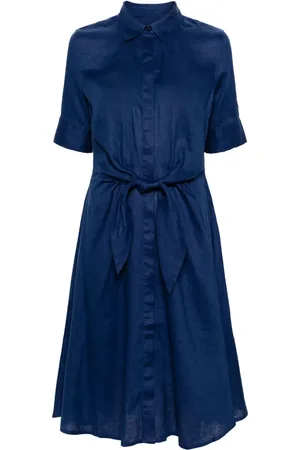 Ralph Lauren Robe-chemise en lin Wakana à coupe mi-longue