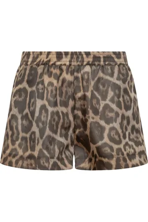 Stella McCartney Short à imprimé léopard