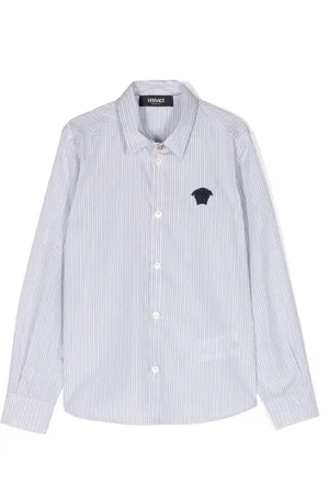 VERSACE Chemise rayée à motif Medusa Head