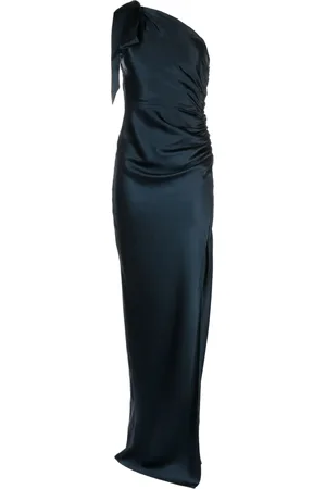 Michelle Mason Robe longue à design asymétrique