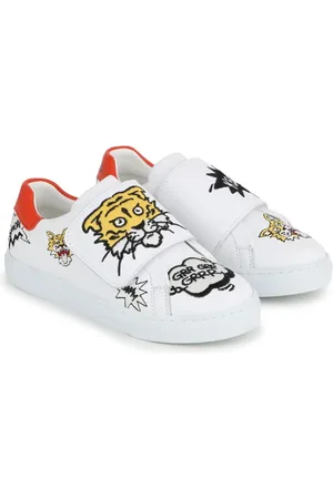 Kenzo Baskets en cuir à patch logo