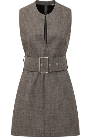 Stella McCartney Robe courte à taille ceinturée