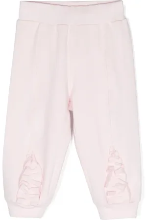 MONNALISA Pantalon fuselé à logo brodé