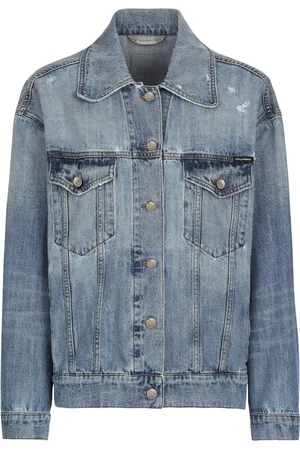 Dolce & Gabbana Veste en jean à patch logo