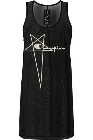 Rick Owens Robe sans manches à logo brodé