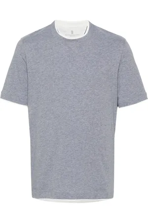 Brunello Cucinelli T-shirt à design superposé