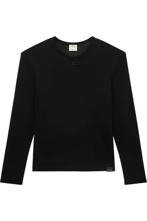 Courrèges T-shirt à design en résille