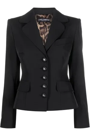 Dolce & Gabbana Blazer boutonné à plaque logo