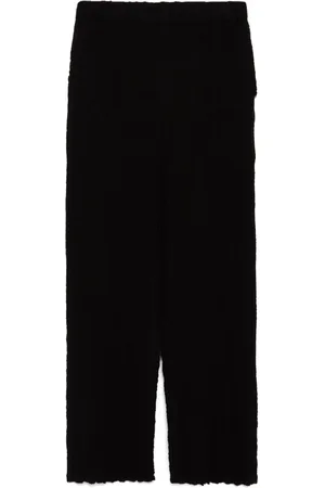 Issey Miyake Pantalon à détails en résille