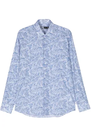 Karl Lagerfeld Chemise en coton à imprimé végétal