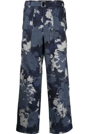 Maison Kitsuné Jean droit à imprimé abstrait