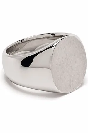 TOM WOOD Bague Oval Satin en sterling
