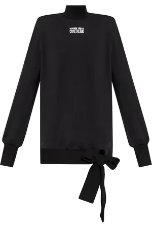 VERSACE Robe courte à logo imprimé