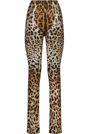 Dolce & Gabbana Pantalon évasé à imprimé léopard KIM DOLCE&GABBANA