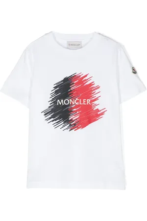 Moncler T-shirt en coton à logo imprimé