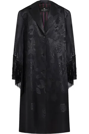 Etro Manteau à franges en jacquard