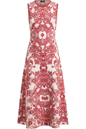Etro Robe mi-longue à motif en jacquard