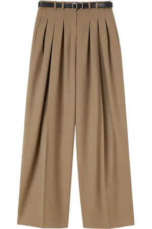 Jil Sander Pantalon palazzo à taille ceinturée