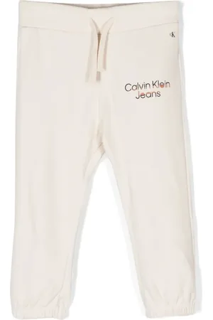 Calvin Klein Pantalon de jogging en coton à logo imprimé
