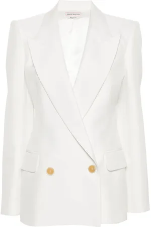 Alexander McQueen Blazer à boutonnière croisée
