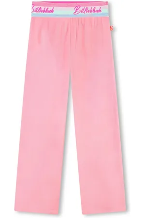Billieblush Pantalon de jogging en velours à logo