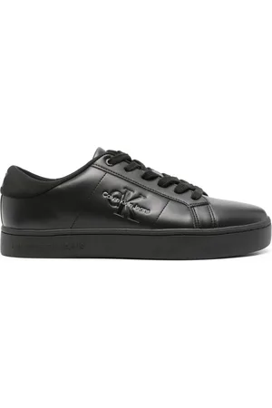 Calvin Klein Baskets en cuir à logo embossé
