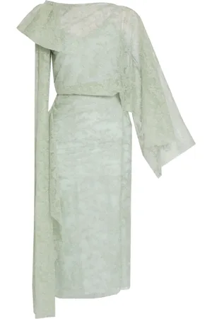 Erdem Robe longue à design asymétrique