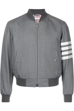 Thom Browne Veste bomber à 4 bandes contrastantes