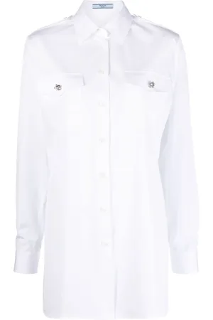 Prada Chemise à boutons en cristal