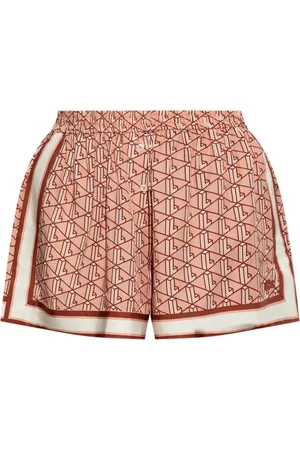 Lacoste Short en jean à motif monogrammé