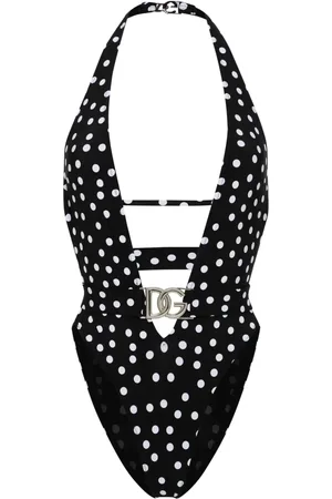 Dolce & Gabbana Maillot de bain ceinturé à pois