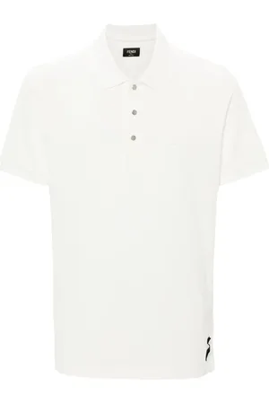 Fendi Polo à logo FF embossé