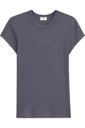Filippa K T-shirt en maille fine à design nervuré