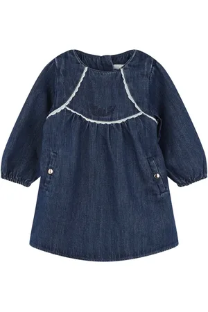 Chloé Robe en coton à manches longues