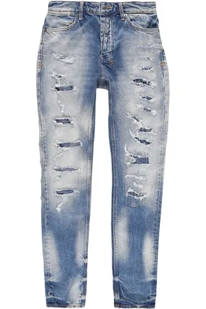 KSUBI Jean slim à effet usé