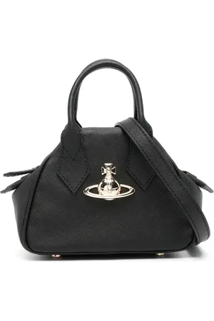 Vivienne Westwood Sac cabas en cuir à plaque Orb