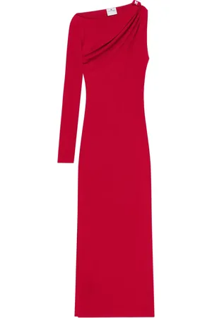 Courrèges Robe mi-longue à design asymétrique
