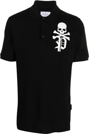 Philipp Plein Polo Skull & Bones en piqué