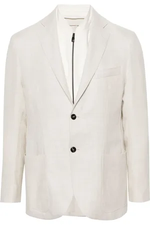 corneliani Blazer superposé à simple boutonnage
