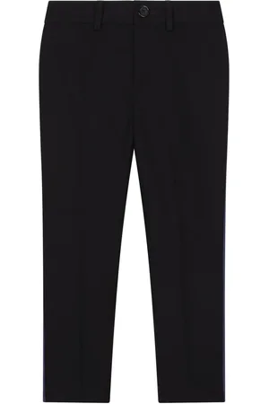 Dolce & Gabbana Pantalon en laine à bandes contrastantes