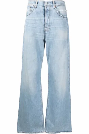 Acne Studios Jean droit à effet usé