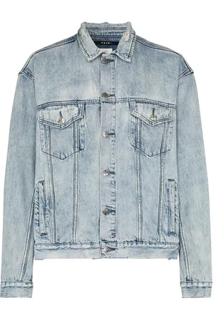 KSUBI Veste en denim à effet délavé